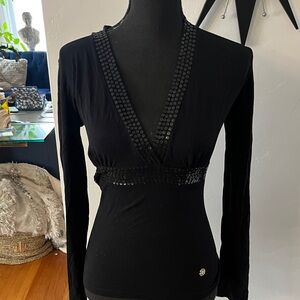 Y2K Roberto Cavalli jersey top size S